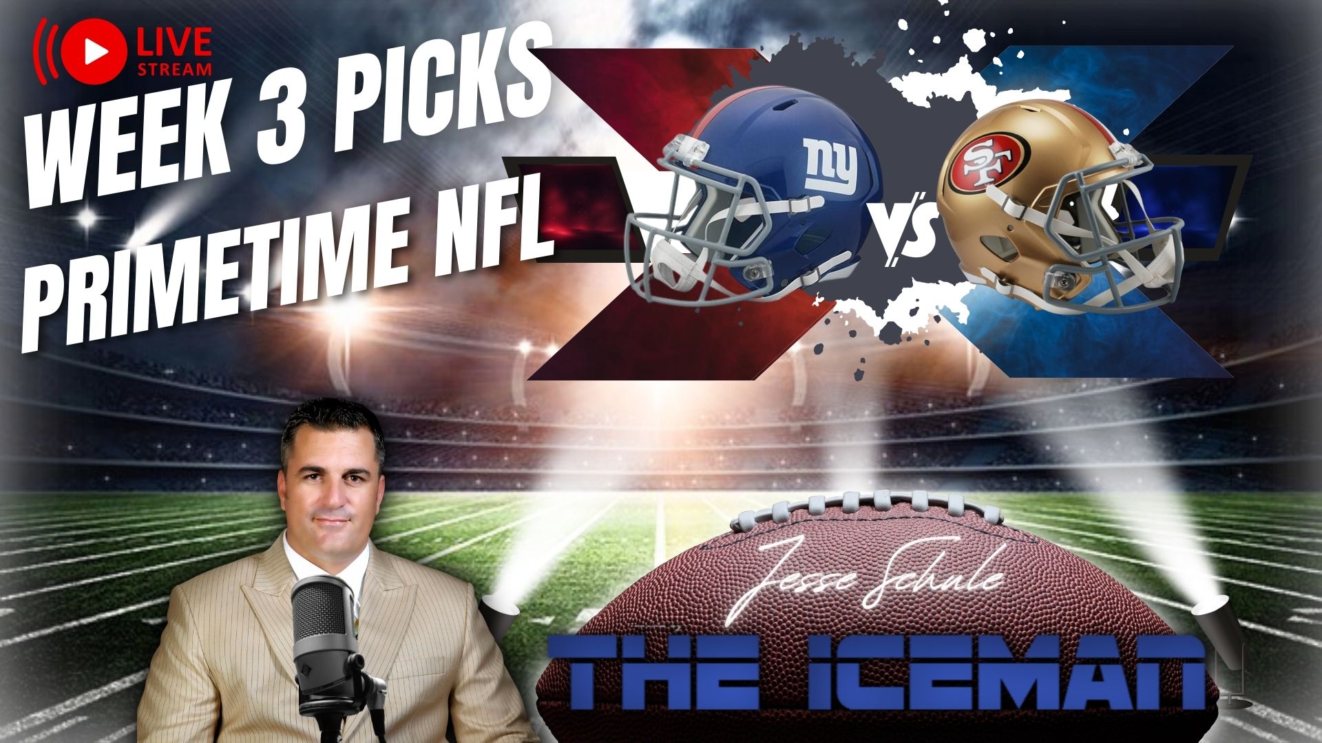 How to Stream Giants vs 49ers Live Free With Caesars Sportsbook - NFL Week 3