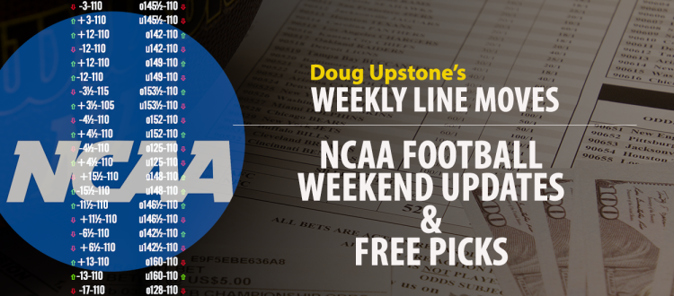 Line Moves,College Football,Week 7,Update,CFB,Saturday