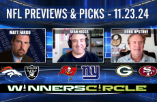 Broncos,Raiders,Packers,Bucs,Giants,Sean Higgs,Doug Upstone,Matt Fargo,sports betting pros,Free NFL picks