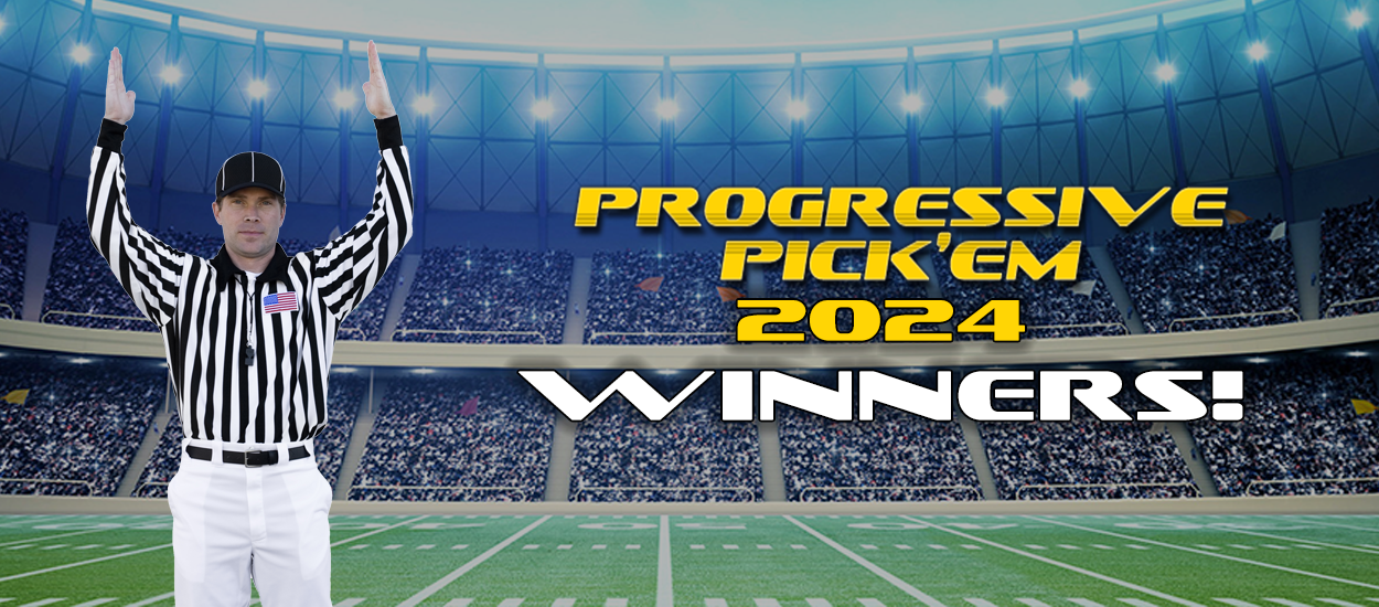 GamblersWORLD Announces winner of 3rd Annual Progressive Pick 'Em