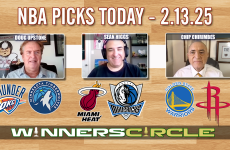 Winners Circle,Sean Higgs,Doug Upstone,Chip Chirimbes,NBA,NBA Best Bets,Warriors,Rockets,Thunder,Timberwolves,Heat,Mavericks,NBA Picks & Previews Today